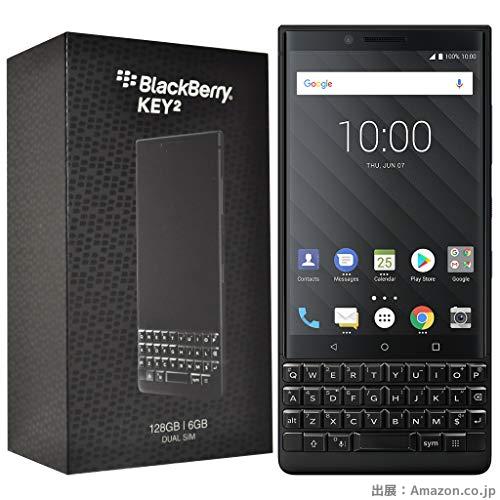 BlackBerry KEY2 128GB Dual-SIM BBF100-6 (English UK QWERTY Keypad) Factory Unlocked SIM-Free 4G Smartphone (Black Edition) - International Version