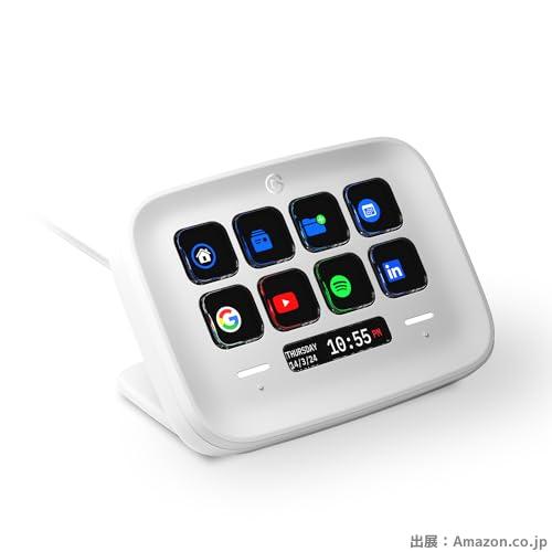 Elgato Stream Deck Neo – カスタム可能な8個のキー、2つのTouch Points、タスクとワークフローを加速 - Word、Excel、PowerPoint、Teams、Zoom、Spotify、その他をコントロール、ドラッグ&ドロップで設定可能 - MacとPCに対応