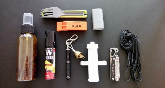 意味は無いが（汗）登山小物並べてみました。