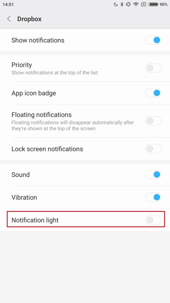 notification light