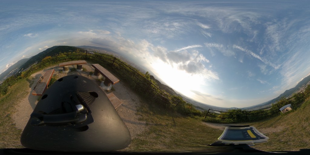 Xiaomi mijiaXiaomi mijia 3.5K Panorama Action Camera 裏山撮影2