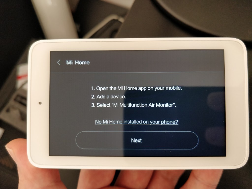 Xiaomi Mijia 空気質モニター 登録開始