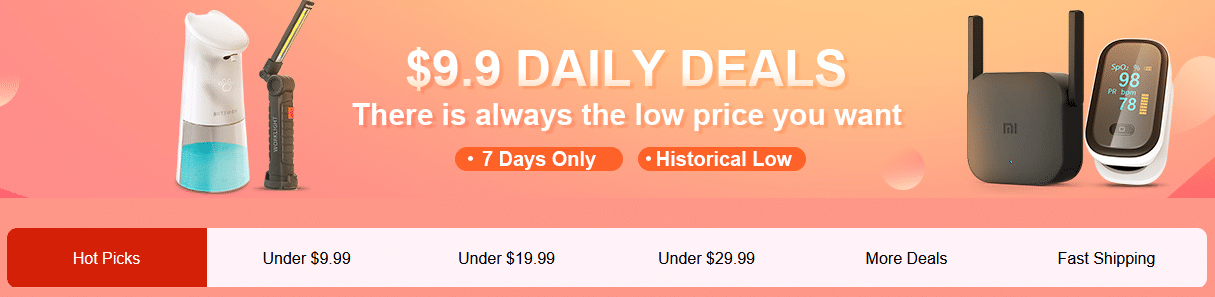 9.99ドル DAILY DEALSセール